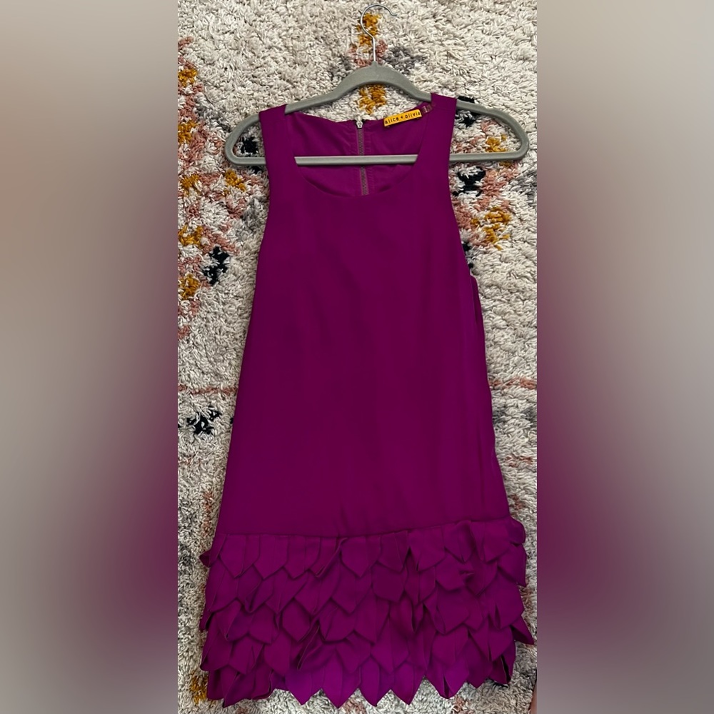 Alice + Olivia Purple Mini Dress